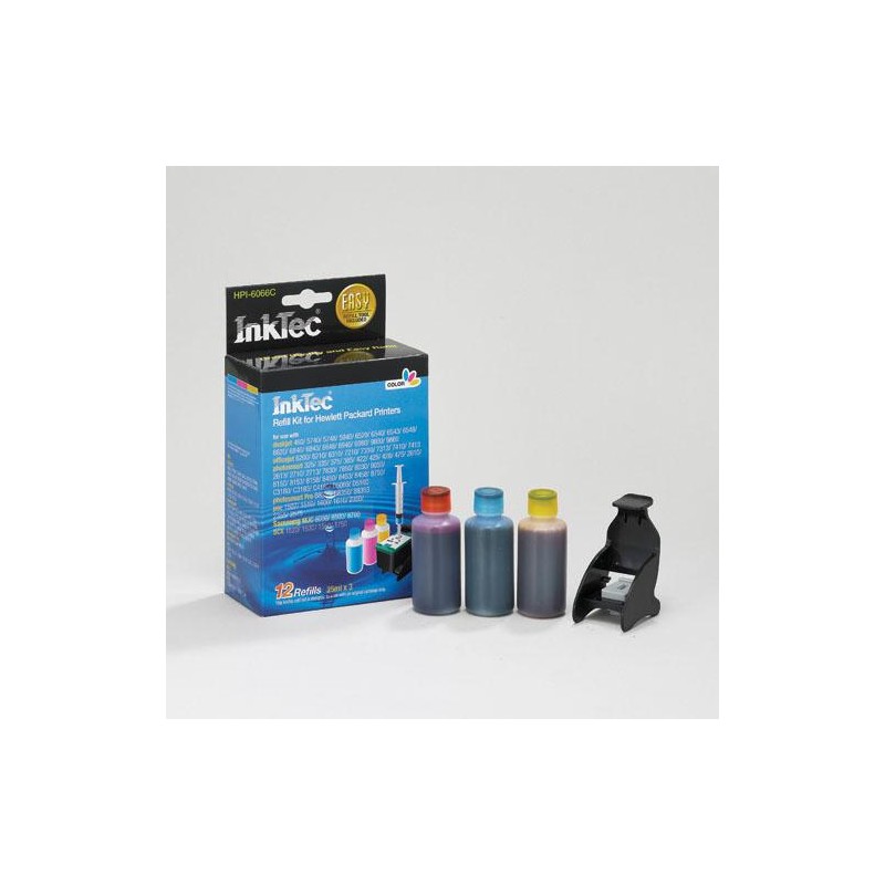 HPI6066C Recarga InkTec para cartuchos hp342, hp343 y hp344. COLOR