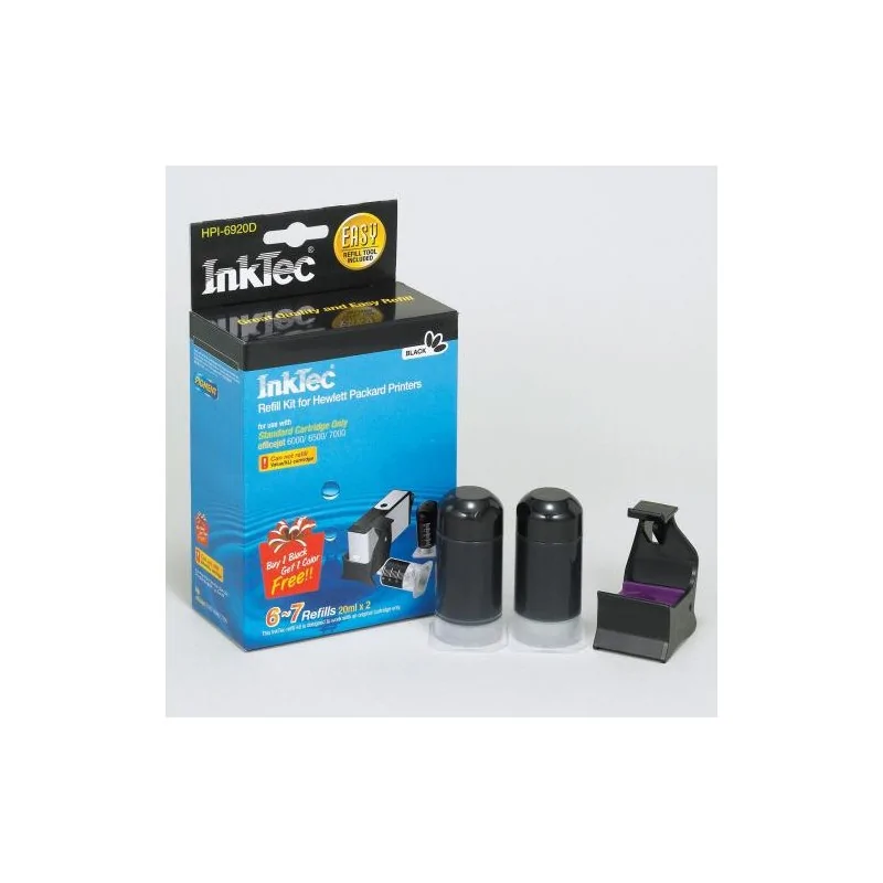 Recarga InkTec para cartuchos HP 920. InkTec HPI6920D NEGRO PIGMENTADO