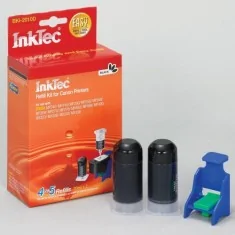 Kit de recharge InkTec pour cartouches Canon PG-210, 210xl, PG-510, 512, PG-815, 815XL et PG-810, 810xl. NOIR PIGMENTÉ. 20 ml x
