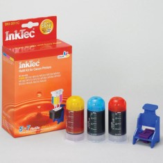 Kit de recarga para cartuchos Canon CL-511, CL-513. InkTec BKI-2011C Color