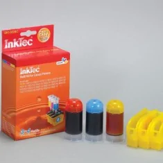 Kit de recharge InkTec, pour Canon CLI-226, 426, 526, 726 C, M, Y. 3 COULEURS. 20 ml x 3