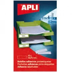 APLI Pochettes porte-étiquettes 55x102mm 6 pcs.