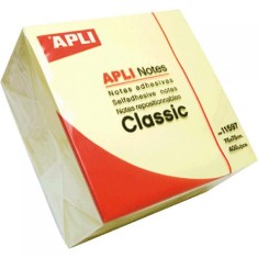 APLI Cubo notas 75x75mm color estandar 400us., pcs.