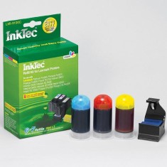 Recarga InkTec para cartucho Lexmark nº 100A y 100XLA. 3 COLORES, 20ml*3