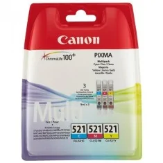 CANON Pacote Original CLI 521 , Cyan+Magenta+Yellow
