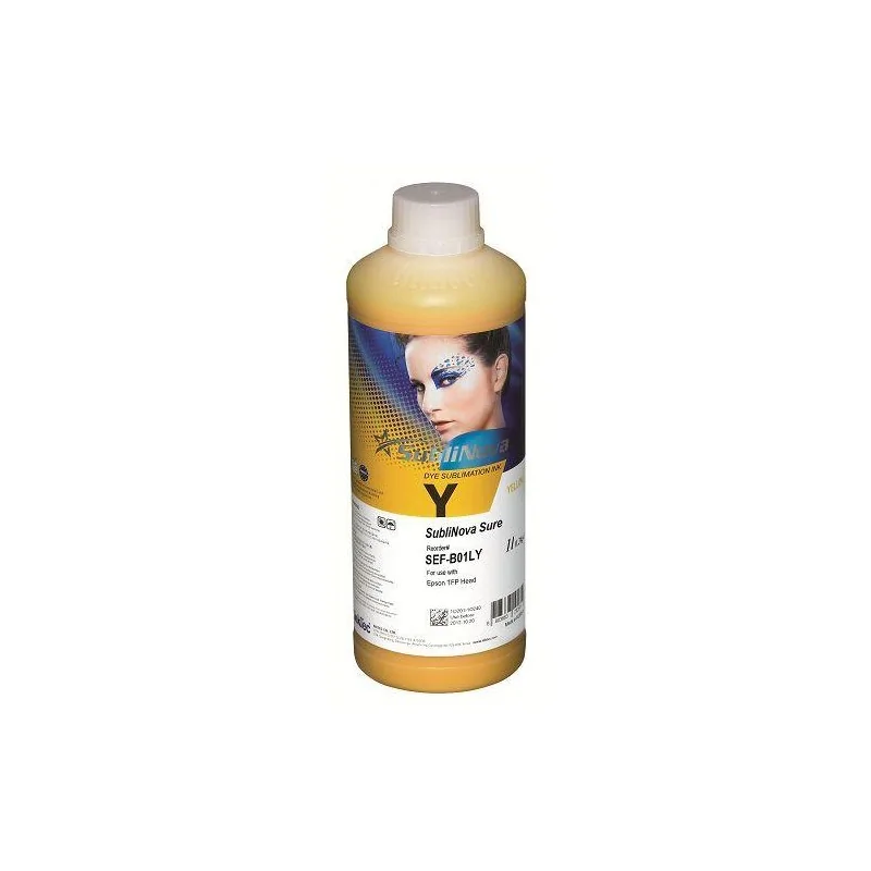 Encre compatible UltraChrome DS, JAUNE. Sublinova Sure (1 litre)