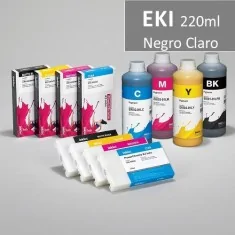 Tinteiro para plotters Epson Stylus Pro 7880, 9880, px-7550, px-9550, tinta pigmentada 220ml, PRETO CLARO