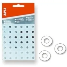 APLI Rondelles autocollantes 13mm 96 u. translucide