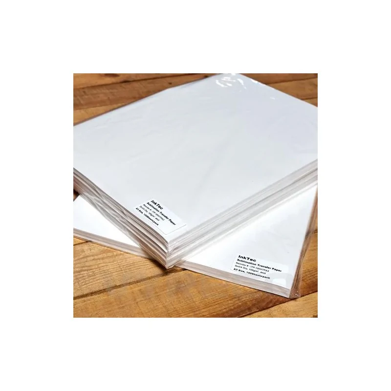 1000 feuilles de papier A4 pour sublimation professionnelle, 90gr. avec  revêtement