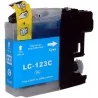 Cartucho compatível para Brother LC-123C Ciano de alta capacidade