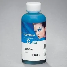 100ml Tinta de sublimación CIAN para impresoras Epson y Brother, SubliNova Smart by InkTec DTI02-100MC
