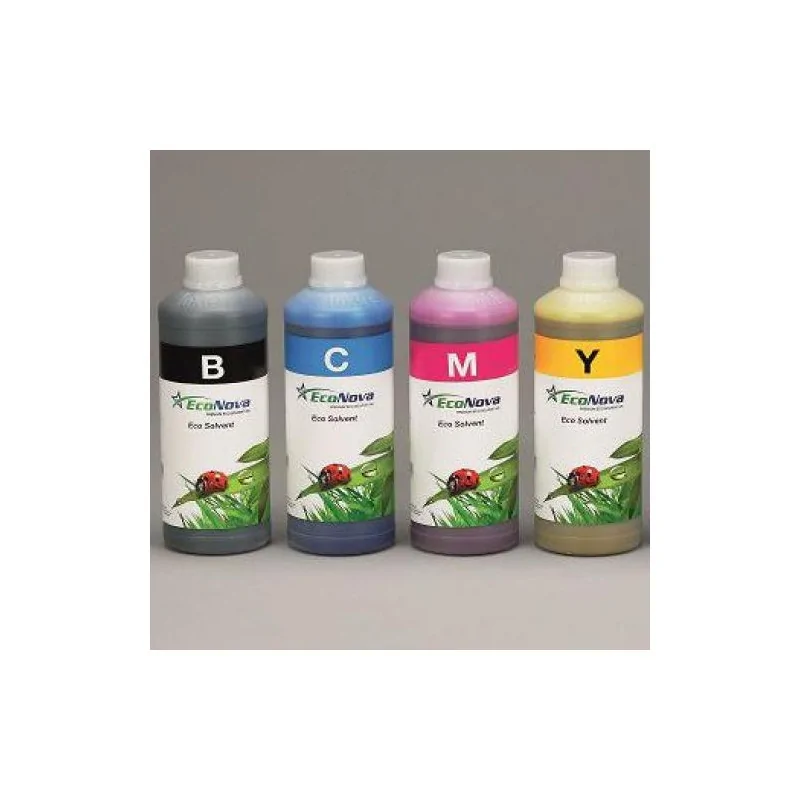 LOTE 4 Litros tinta compatible Roland EcoSol Max3 y Roland EcoSol Max2 (DX7). Tinta InkTec EcoNova Aurora CMYK