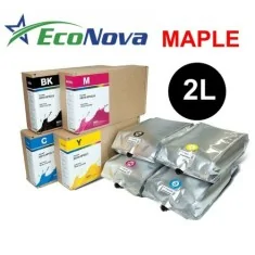 Saco 2L tinta eco-solvente para MBISS Mimaki SS21/BS4, EcoNova MAPLE da InkTec, PRETO