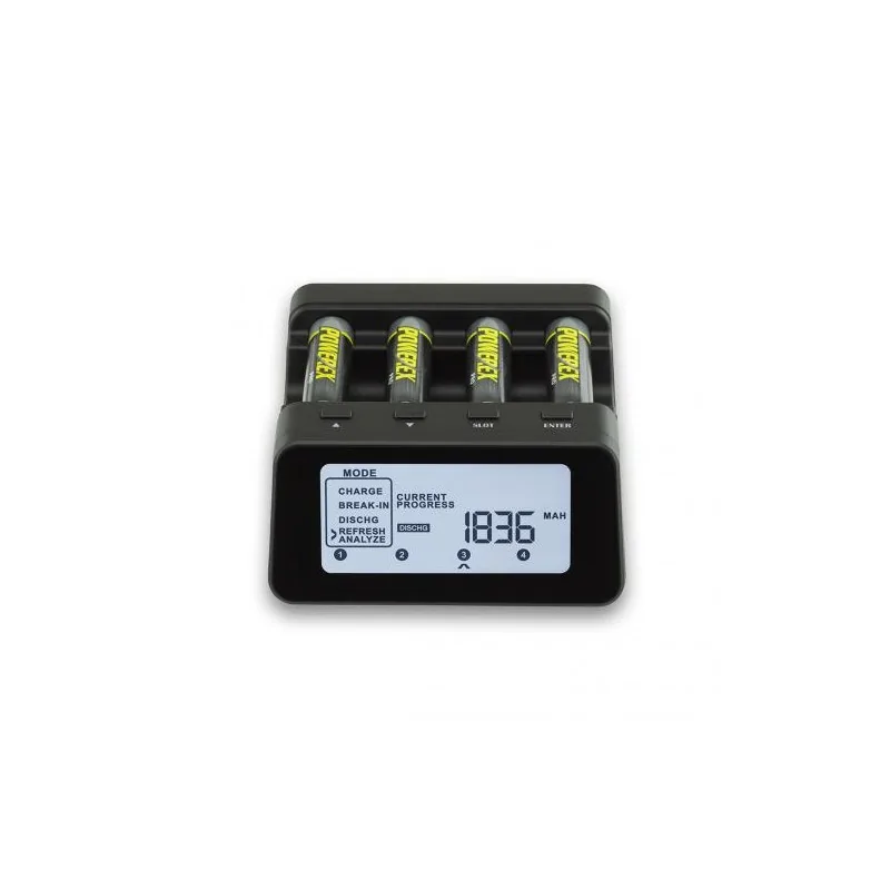 Carregador Powerex MH-C9000PRO, carregador-analisador para 4 pilhas AA, AAA NiMH, NiCD