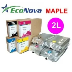 Saco de tinta eco-solvente 2L para MBISS Mimaki SS21/BS4, EcoNova MAPLE da InkTec, MAGENTA