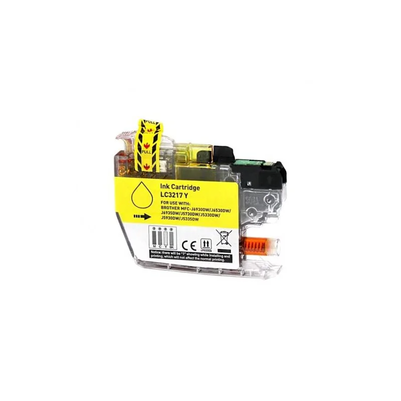Cartouche compatible Brother LC3217Y JAUNE