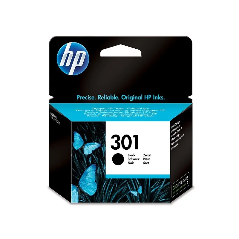 Cartucho de tinta preta HP 301 (CH561EE)