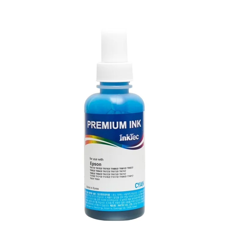 100ml Ink 102 compatível com impressoras Epson EcoTank . Tinta Ciano premium InkTec