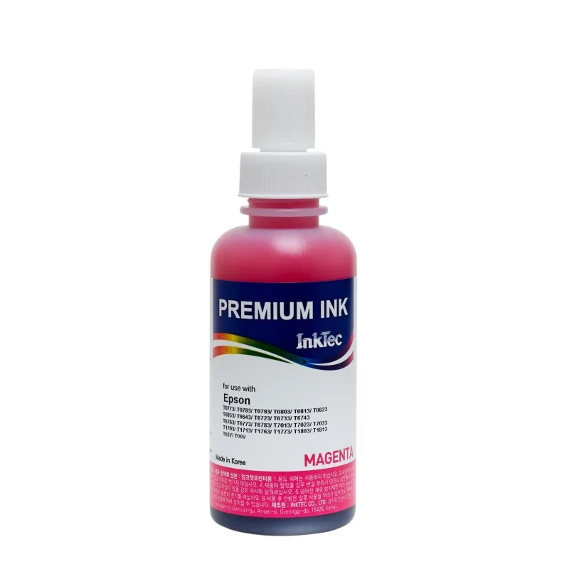 Epson Ecotank 104, compatible. Encre Magenta InkTec (100ml)