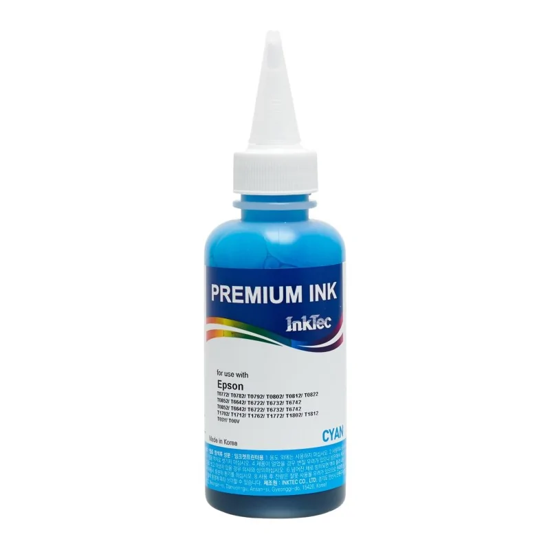 100 ml d'encre 664 compatible avec les imprimantes Epson EcoTank . Encre Premium InkTec CYAN