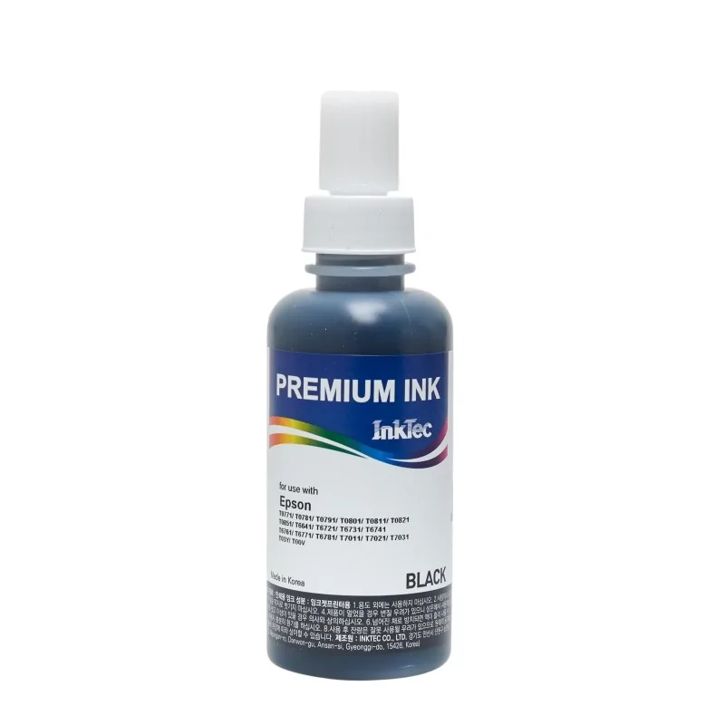 100ml de tinta 106 compatível com Epson EcoTank ET-7700, ET-7750. Tinta Premium InkTec PRETA