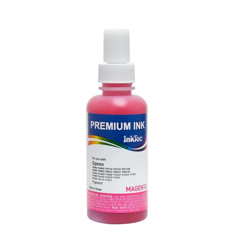 100 ml d'encre 113 compatible avec les imprimantes Epson EcoTank . Encre InkTec Premium MAGENTA