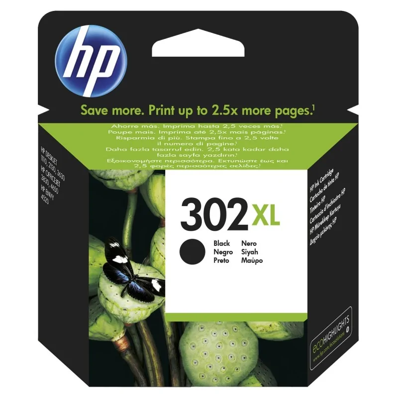 Cartouche d'encre noire HP302XL