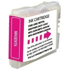 Cartouche compatible Brother LC-1000M et LC-970M, haute capacité, MAGENTA