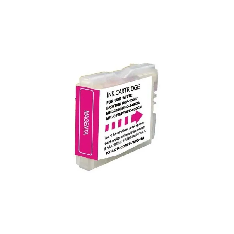 Brother LC-1000M y LC-970M cartucho compatible, Alta Capacidad, MAGENTA