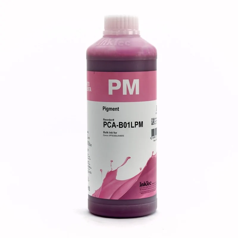 Tinta de pigmento de 1L para plotadoras Canon IPF8000S, IPF8300S, IPF8400S. InkTec PCA Ink MAGENTA FOTO