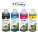 LOT 4 Litres d'encre Roland EcoSol Max et compatible Mutoh EcoUltra (DX4/DX5), EcoNova ID by InkTec, CMJN