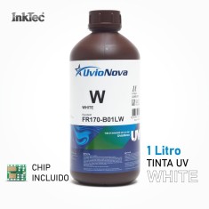 1L Tinta UV Blanca Mimaki LUS170 compatible con chip incluido. FR170, UvioNova by InkTec
