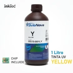 1L Tinta UV Amarilla Mimaki LUS170 compatible con chip incluido. FR170, UvioNova by InkTec