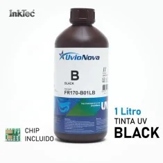 1L Tinta UV Negra Mimaki LUS170 compatible con chip incluido. FR170, UvioNova by InkTec