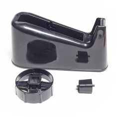 Distributeur de ruban adhésif humide Curby Mini-Taper, semi-automatique,  pour ruban adhésif renforcé par une grille avec L 100 m x l 70 mm & côté  adhésif à l'intérieur, réservoir d'eau, gris à