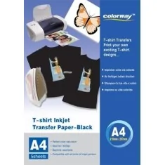 Papier transfert pour t-shirt foncé, 120g, m2 A4 5 feuilles