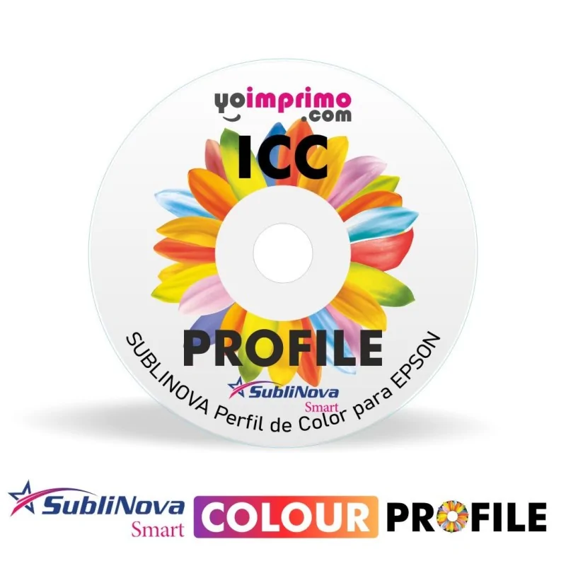 Perfil de Color ICC de Sublinova Smart, para Epson de 4 colores (Ecotank y Workforce)