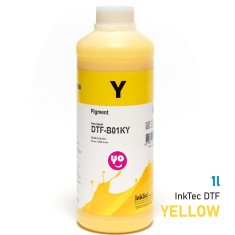 Tinta DTF marca InkTec, botella 1 litro, color Amarillo (Y)