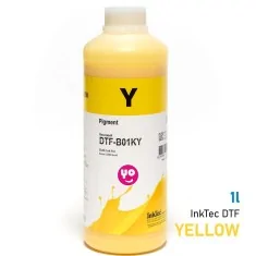 Tinta DTF marca InkTec, botella 1 litro, color Amarillo (Y)