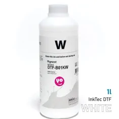 Tinta DTF Blanca | Marca InkTec, botella 1 litro.