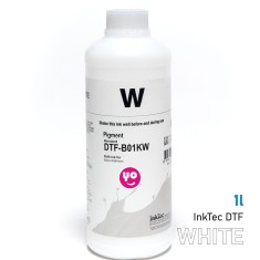 Tinta DTF marca InkTec, botella 1 litro, color Blanco (W)