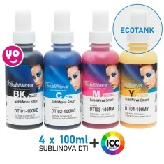 6x140ml bouteilles d'encre à sublimation pour imprimantes EPSON ET