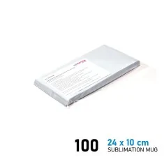 Papier de sublimation pour Mugs, 100 feuilles 24x10cm