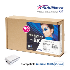 Tinta de Sublimación para Mimaki: InkTec Sublinova G7, Bolsa 2 litros, MBIS, Negro HD