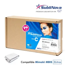 Tinta de sublimação Ciano para Mimaki. Sublinova G7 (saco de 2 litros MBIS)