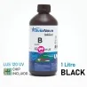 Mimaki LUS-120, Encre UV noire, compatible, InkTec UvioNova (puce incluse), flacon de 1 litre
