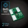 Mimaki compatível com chip SB53, chip 2 litros de tinta de sublimação para MBIS, Preto