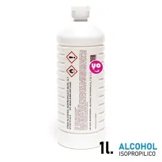 1L Alcohol Isopropílico 99,9% de pureza. Limpia adhesivos y tintas.