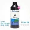 Tinta branca InkTec UV para DTF-UV, UV-LED e cabeças Epson . 1 litro