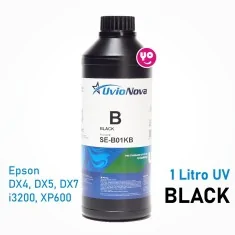 Tinta UV InkTec SE Negra para cabezales Epson y DTF-UV (1 kg)